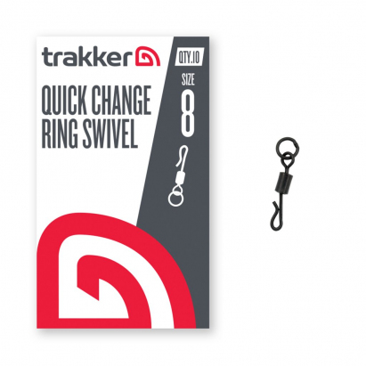 Trakker Obratlíky QC Ring Swivel vel.8, 10ks
