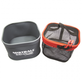 Mistrall nádoba se síťovanou taškou 18x18x10cm Mistrall nádoba se síťovanou taškou 18x18x10cm