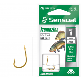Mikado Navázané Háčky Sensual Izumezina No 10 G / Vlasec: 0.18mm/70cm 8 Ks
