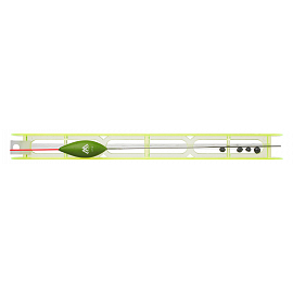 Mikado Splávek Set 0184.5g / Vlasec 0.16/0.14mm Háček: 10 1 Ks