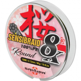 Sakura splétaná šnůra Sensibraid 8X 150m|0,10mm/7kg