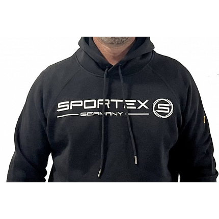 Sportex Rybářská Mikina s Kapucí Černá