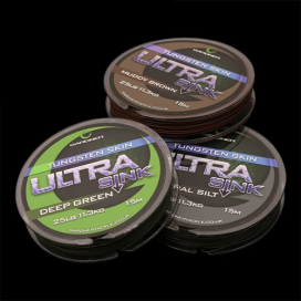 Gardner Splétaná šnůra Ultra Sink Tungsten 15 m/25 lb (11,3 kg) Muddy Brown