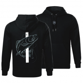 Giants fishing Giants Fishing Mikina pánská černá Pstruh|vel. L