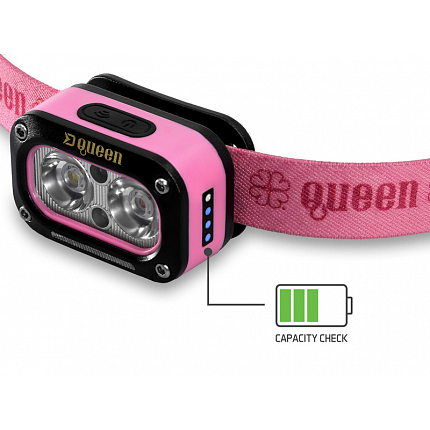 Delphin Nabíjecí Čelovka Queen 3W 115lm 1200mAh