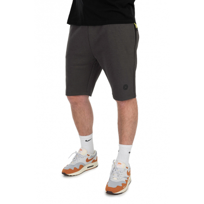 Matrix Kraťasy Black Edition Jogger Shorts Dark Grey Lime