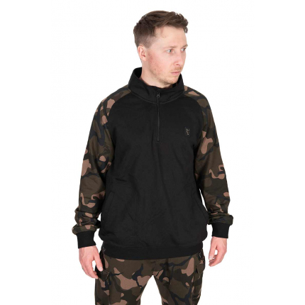 Fox Mikina LW Black Camo QTR Zip