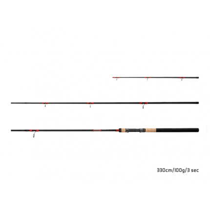 Delphin Prut Leeder Feeder 3,3 m 100 g 3 díl