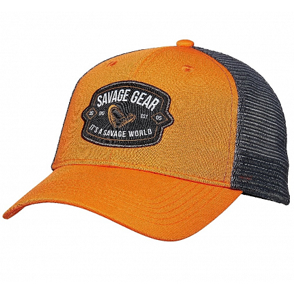 Savage Gear Kšiltovka Badge Trucker Cap Orange