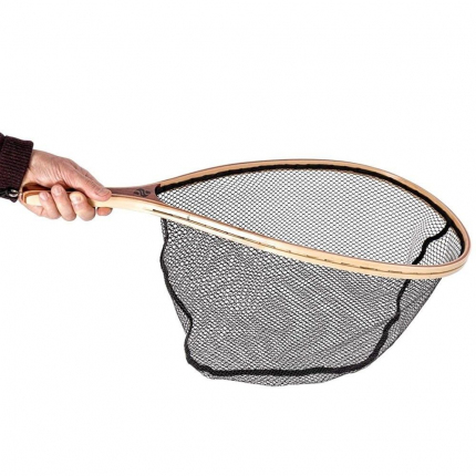 Snowbee Dřevěný Raketový Podběrák Wooden Landing Net  Small