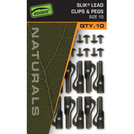 Fox Závěsky Edges Naturals Slik Lead Clip& Pegs Size 10
