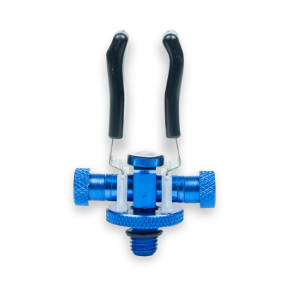 Garda klipy, hrazdy, uši - Klip na prut nastavitelný modrý