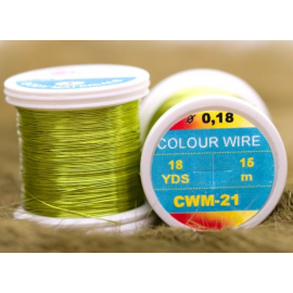 Hends kroužkovací drátek Colour Wire 0,09mm 21,6m Chartreuse