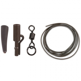 Anaconda sada 360° Flex Ring Swivel Safety Lead Clip Kit army hnědá 5ks