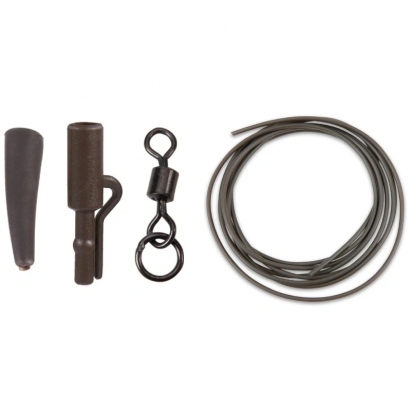 Anaconda sada 360° Flex Ring Swivel Safety Lead Clip Kit army hnědá 5ks Anaconda sada 360° Flex Ring Swivel Safety Lead Clip Kit army hnědá 5ks