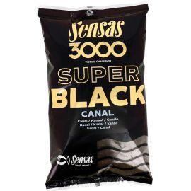 Sensas Krmení 3000 Super Black Canal 1kg