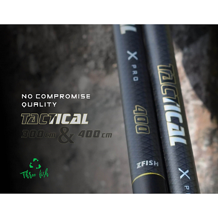 Zfish Podběráková Tyč Tactical Handle 4 m 3 díl