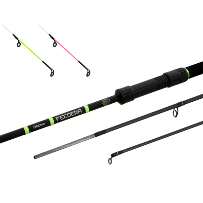 Delphin Prut Feedera 3,3 m 100 g 3 díl+2 Špičky
