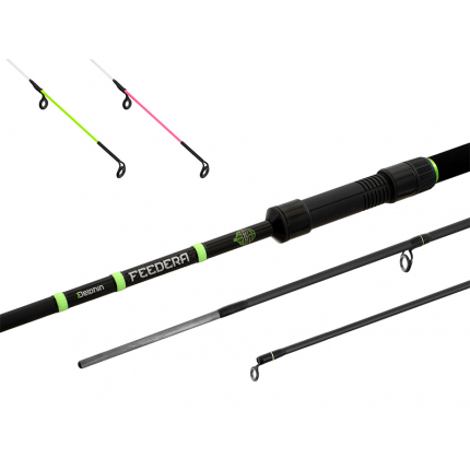 Delphin Prut Feedera 3,3 m 100 g 3 díl+2 Špičky
