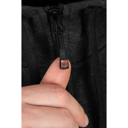 Matrix Mikina Zipped Hoody Charcoal Marl