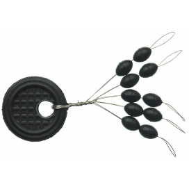 Sensas Zarážky Black Oval S 10ks Sensas Zarážky Black Oval S 10ks