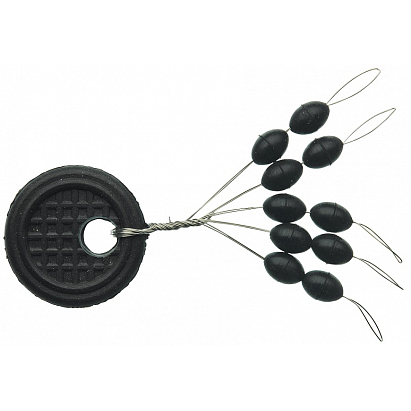 Sensas Zarážky Black Oval S 10ks