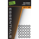 Fox Kroužky Edges Essentials Rig Rings 25 ks 3.2mm Medium x 25