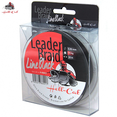 Hell-Cat Splétaná návazcová šňůra Leader Braid Line Black 20m|1.40mm/125kg Hell-Cat Splétaná návazcová šňůra Leader Braid Line Black 20m|1.40mm/125kg
