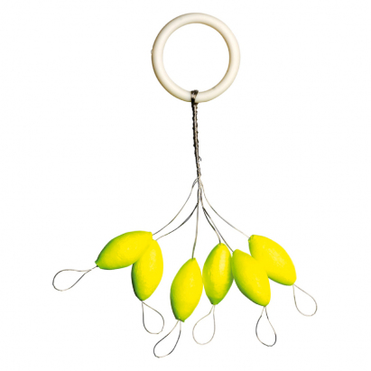 Iron Trout plovák Leuchtpilot oválný žlutý 6x13mm