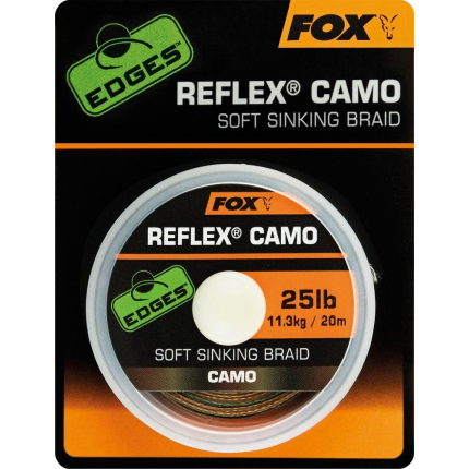 Fox Návazcová Šňůrka Reflex Camo 20 m-Průměr 35 lb Nosnost 15,9 kg