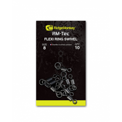RidgeMonkey obratlíky Flexi Ring Swivel |vel. 11 RidgeMonkey obratlíky Flexi Ring Swivel |vel. 11