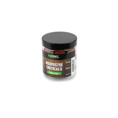 Nikl Rozpustné Criticals boilie Devill Krill 250ml