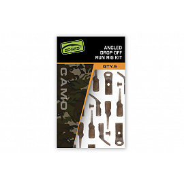 Fox Závěsky Edges Camo Angled Drop Off Run Rig Kit 5 ks