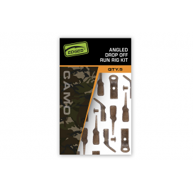 Fox Závěsky Edges Camo Angled Drop Off Run Rig Kit 5 ks