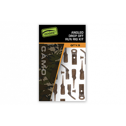 Fox Závěsky Edges Camo Angled Drop Off Run Rig Kit 5 ks