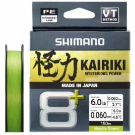 Shimano Pletená Šňůra Kairiki 8+ Mantis Green 150m 0.10mm 6.5kg