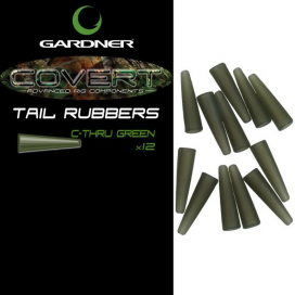 Gardner Převleky Covert Tail Rubbers| C-Thru Green ( průhledná zelená)