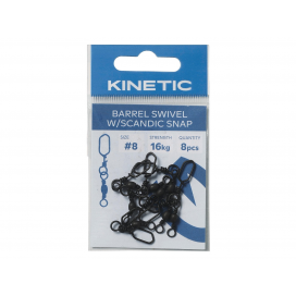 Kinetic Obratlík s Karabinkou Black Nickel 