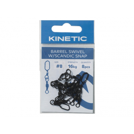 Kinetic Obratlík s Karabinkou Black Nickel 