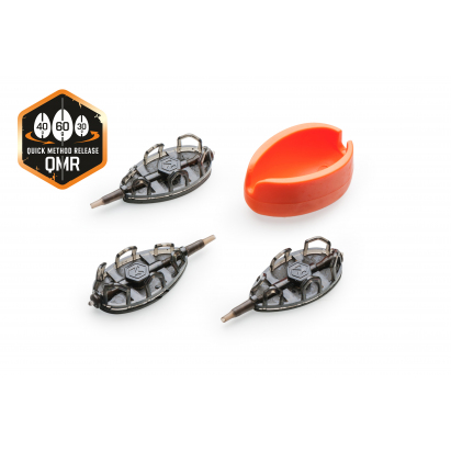 Mivardi Method Feeder Set QMR Grip L 30 g + 40 g + 50 g + Formička Mivardi Method Feeder Set QMR Grip L 30 g + 40 g + 50 g + Formička