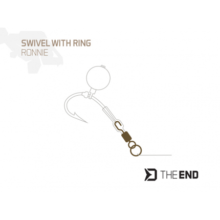 Delphin Rychlovýměnný Obratlík s Kroužkem TheEND Ronnie #6 13 kg 10 ks