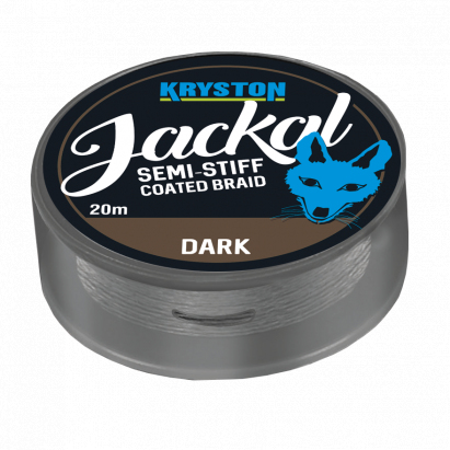 Kryston potahované šňůrky - Jackal Dark Silt 30lb 20m