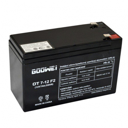Baterie Goowei Energy OT7-12 F2, 7,2AH, 12V