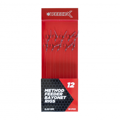 FEEDER EXPERT návazce - Návazce č.12 s bajonetem 10ks