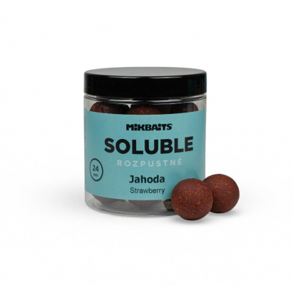 Rozpustné boilie 250ml - Jahoda 24mm Rozpustné boilie 250ml - Jahoda 24mm