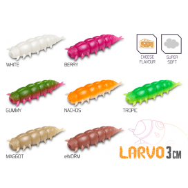 Umělá nástraha Delphin LARVO Cheese / 15ks - 3cm / NACHOS
