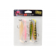 Fox Rage Ultra UV Zander Pro Shad Loaded Lure Packs Mixed Ultra UV Colours - 12cm, 12g 4/0 Jig Head