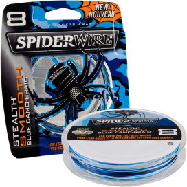 SpiderWire Šňůra Stealth® Smooth8 240m  0.40mm 49.2 kg Blue Camo