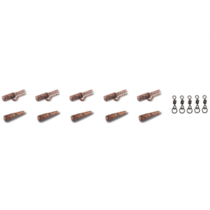 Anaconda sada Jungle Safety Lead Clip Kit jungle hnědá 5ks