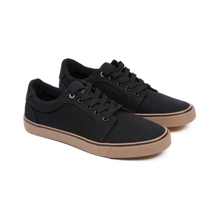 Fox Boty Black Canvas Shoe